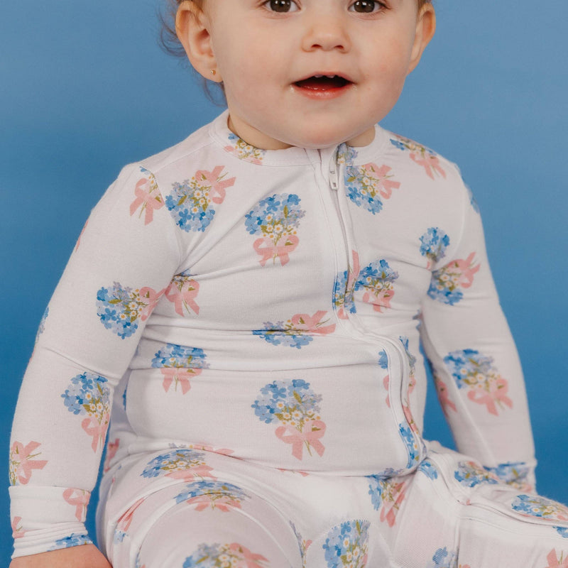 Copper Pearl - Bamboo Zip-Up Footie Pajama - Louise