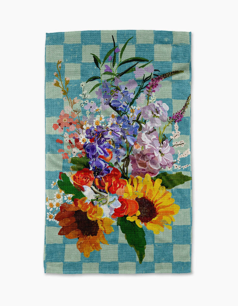 Geometry - Flower Bouquet Tea Towel