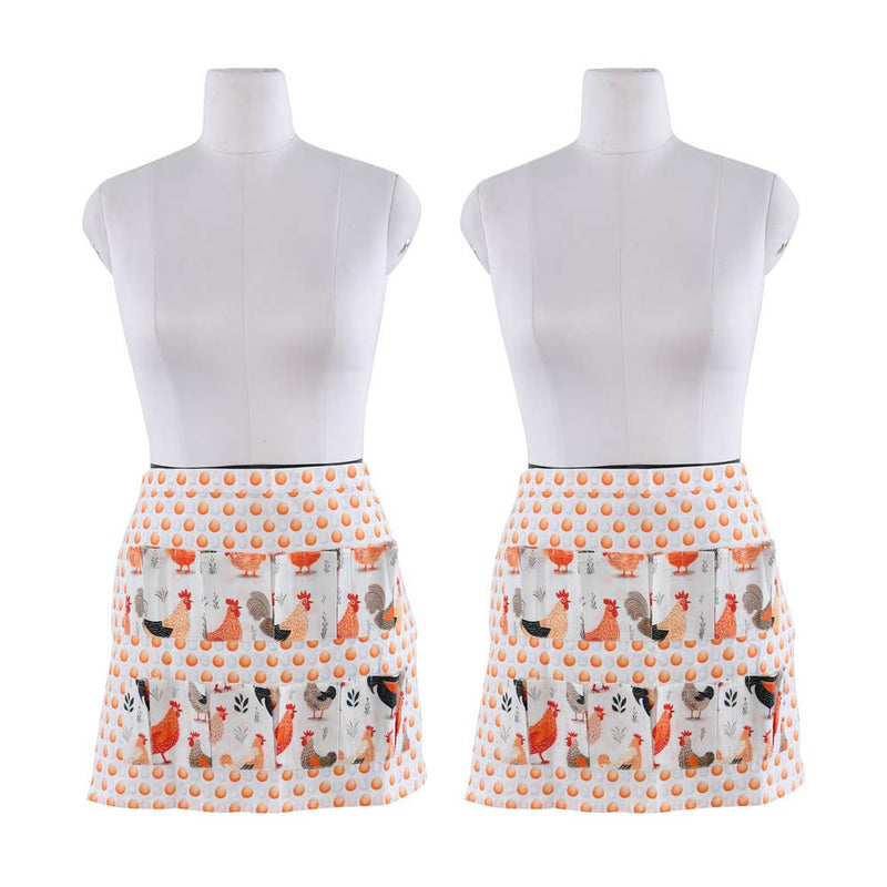 Karma Living - CHICKEN EGG APRON 20x16"-H - 2ABKTAP24505_WHOR