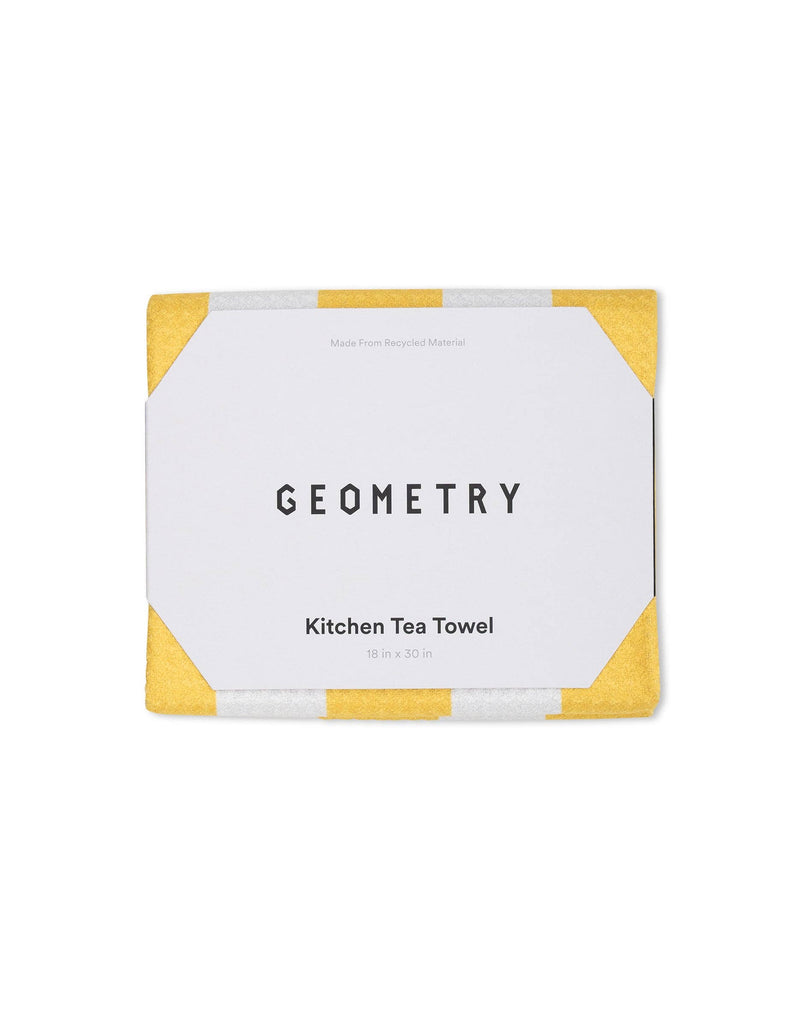 Geometry - Summer Bold Yellow Tea Towel