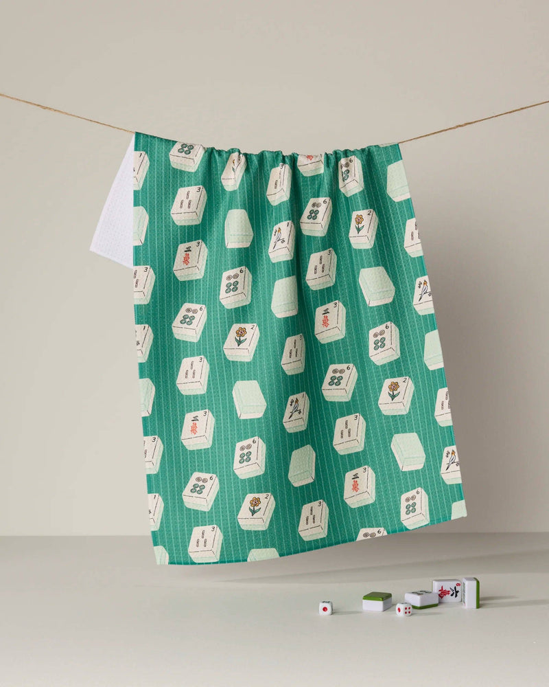 Geometry - Tile Flow Tea Towel - Mahjong