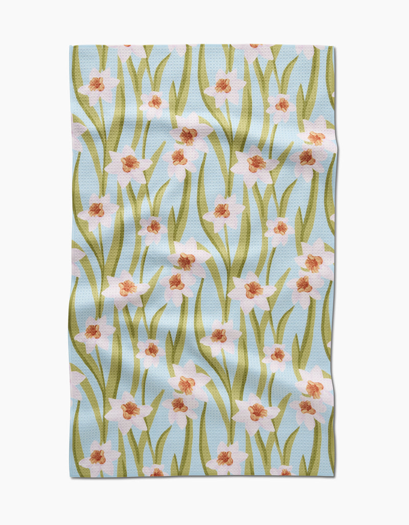 Geometry - Daffodil Sky Tea Towel