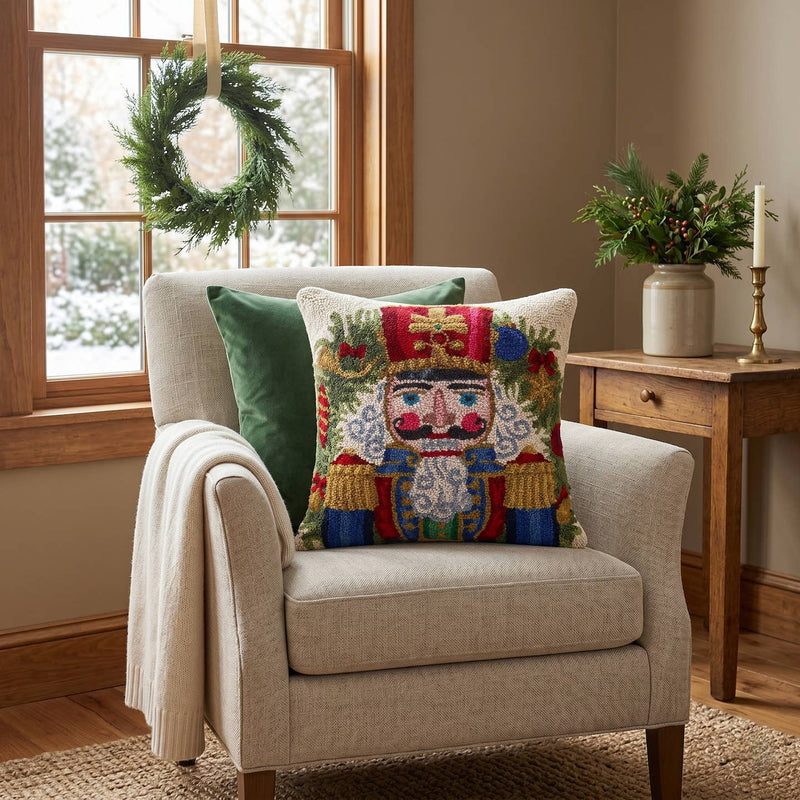 Peking Handicraft - NUTCRACKER HOOK PILLOW - The Pillow Shop