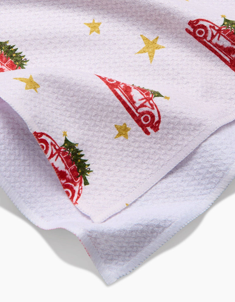 Geometry - Christmas Bug Tea Towel
