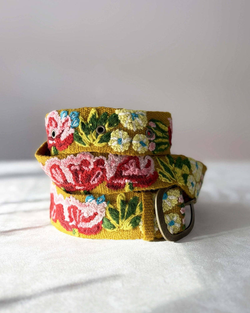 Jenny Krauss - Giverny Embroidered Wool Belt