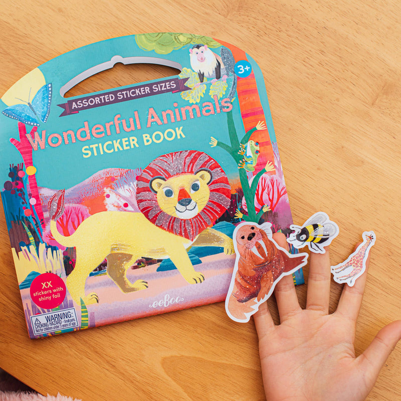Eeboo Animal Color eeBoo - Wonderful Animals Shiny Sticker Book – Anne-Paige