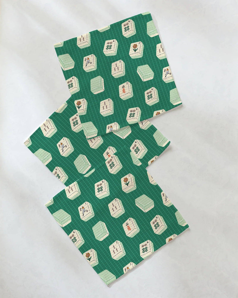 Geometry - Tile Flow Dishcloth Set - Mahjong
