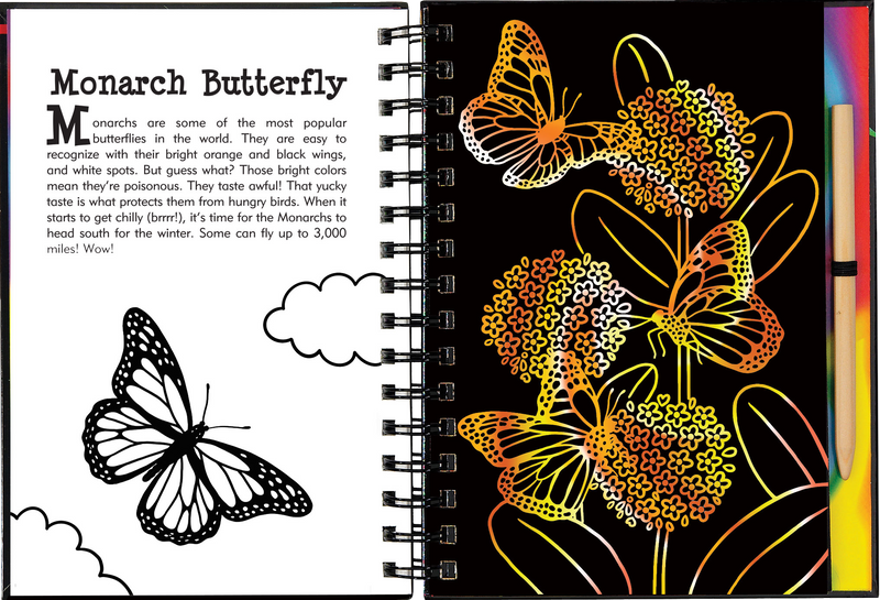 Peter Pauper Press - Scratch & Sketch™ Butterflies & Friends