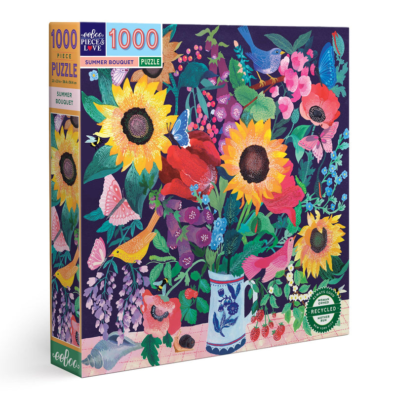 eeBoo - Summer Bouquet 1000 Piece Puzzle