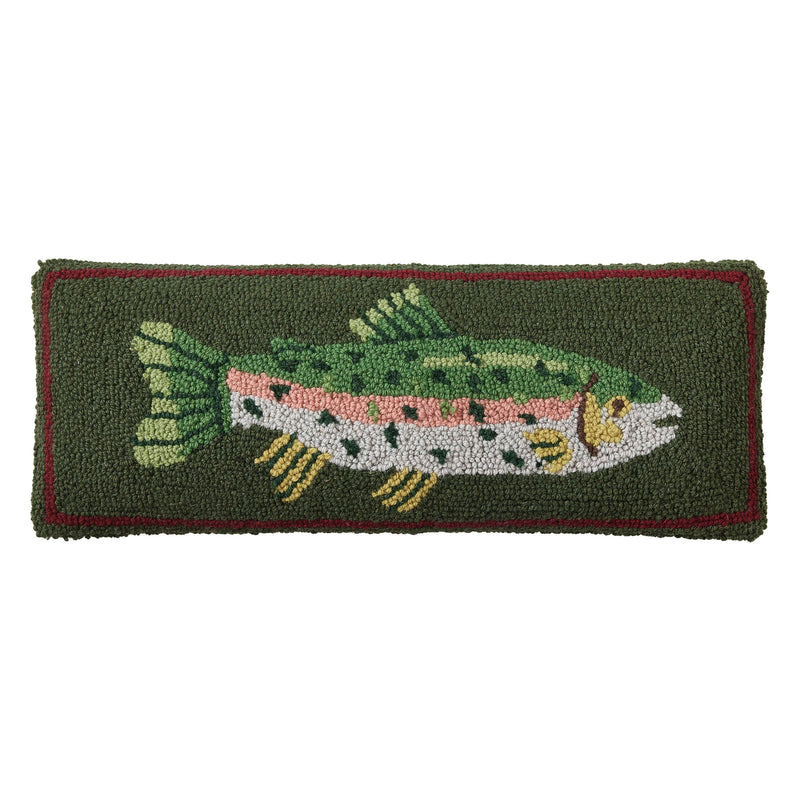 Peking Handicraft - CAMP WANDAWEGA TROUT HOOK PILLOW