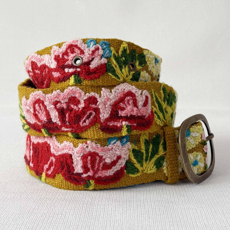 Jenny Krauss - Giverny Embroidered Wool Belt