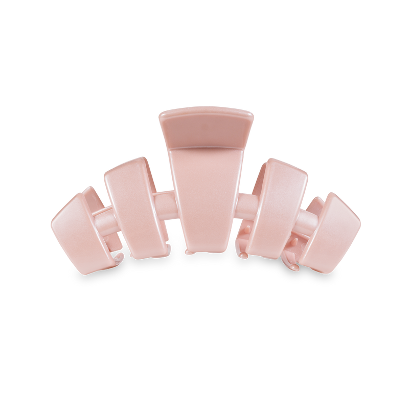 TELETIES - Classic Hair Clip | Medium | Pearly Pink