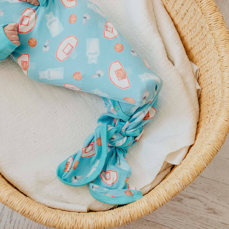 Copper Pearl - Newborn Knotted Gown - Slam Dunk