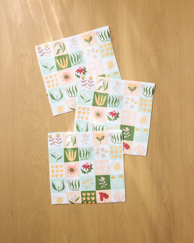 Geometry - Patchwork Garden Dishcloth Set