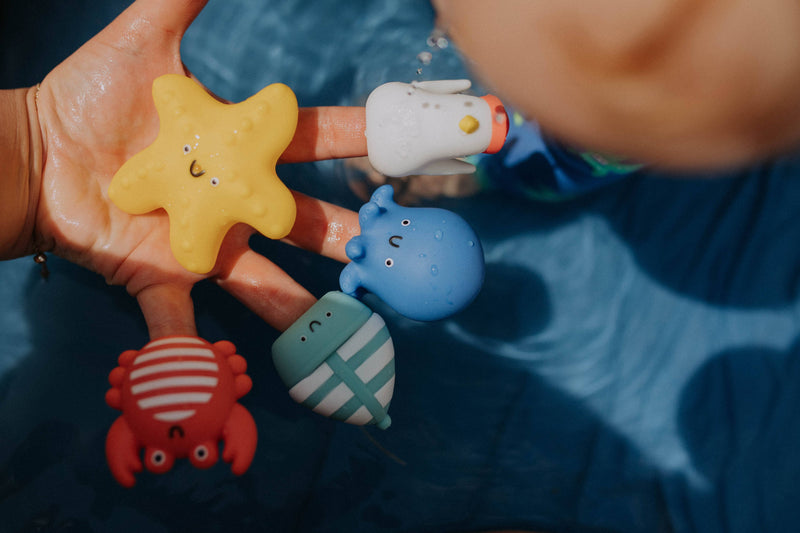 Itzy Ritzy - Nautical Itzy Bitzy Puppets™ - Bath + Storytelling Toys