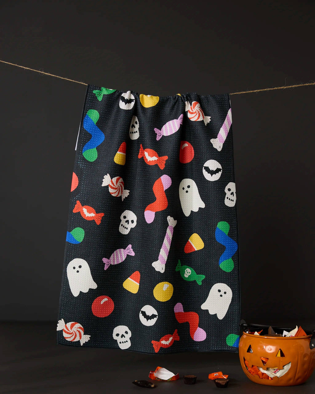 Geometry - Spooky Candy Tea Towel