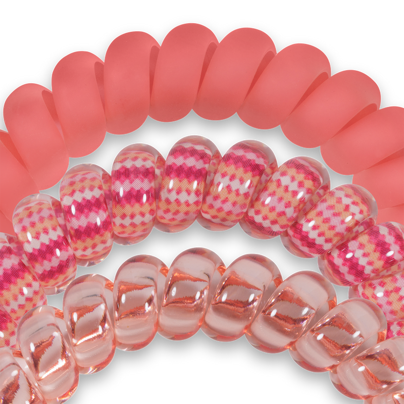 TELETIES - Spiral Hair Coils | Large | Dreamsicle