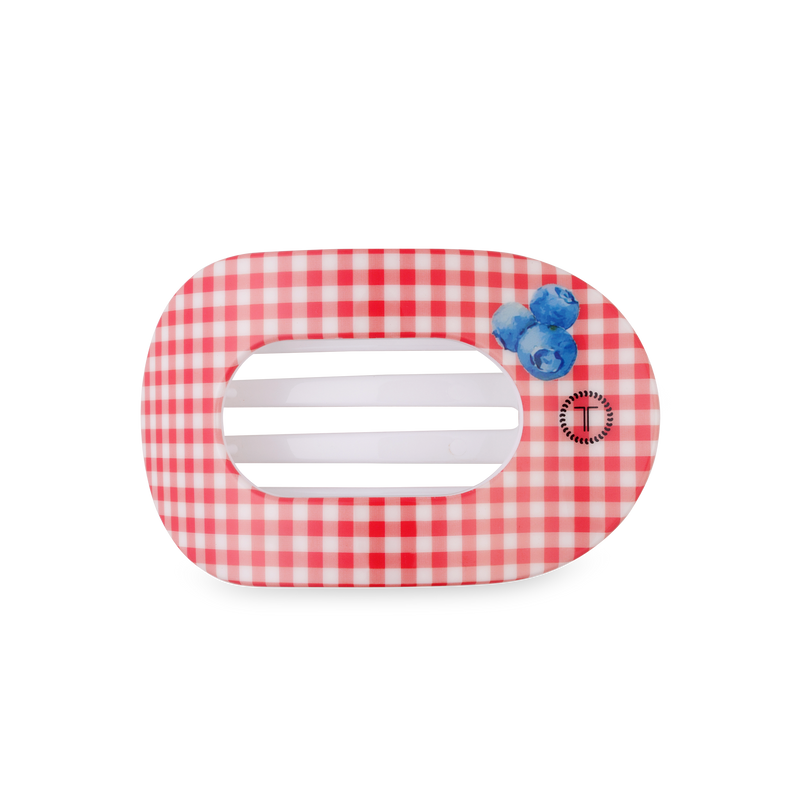 TELETIES - Flat Round Hair Clip | Medium | Blueberry Farms