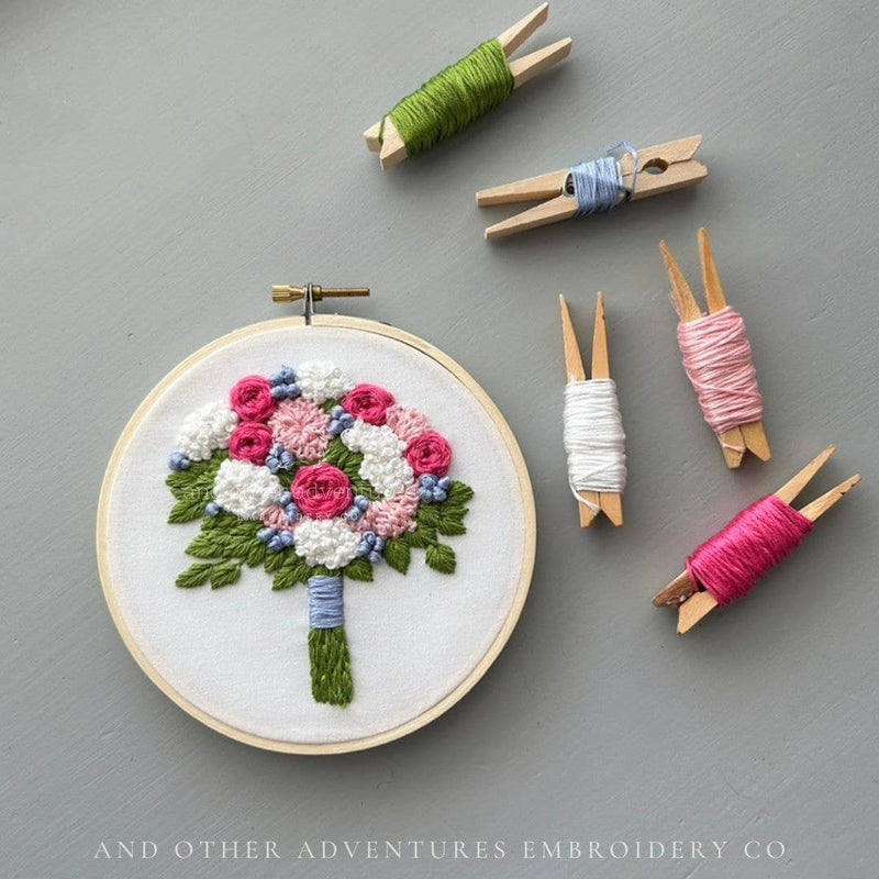 And Other Adventures Embroidery Co - Hand Embroidery Kit - The Charlotte Bouquet