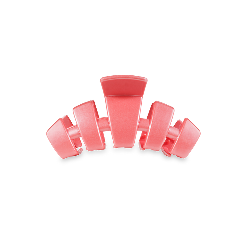 TELETIES - Classic Hair Clip | Tiny | Calming Coral