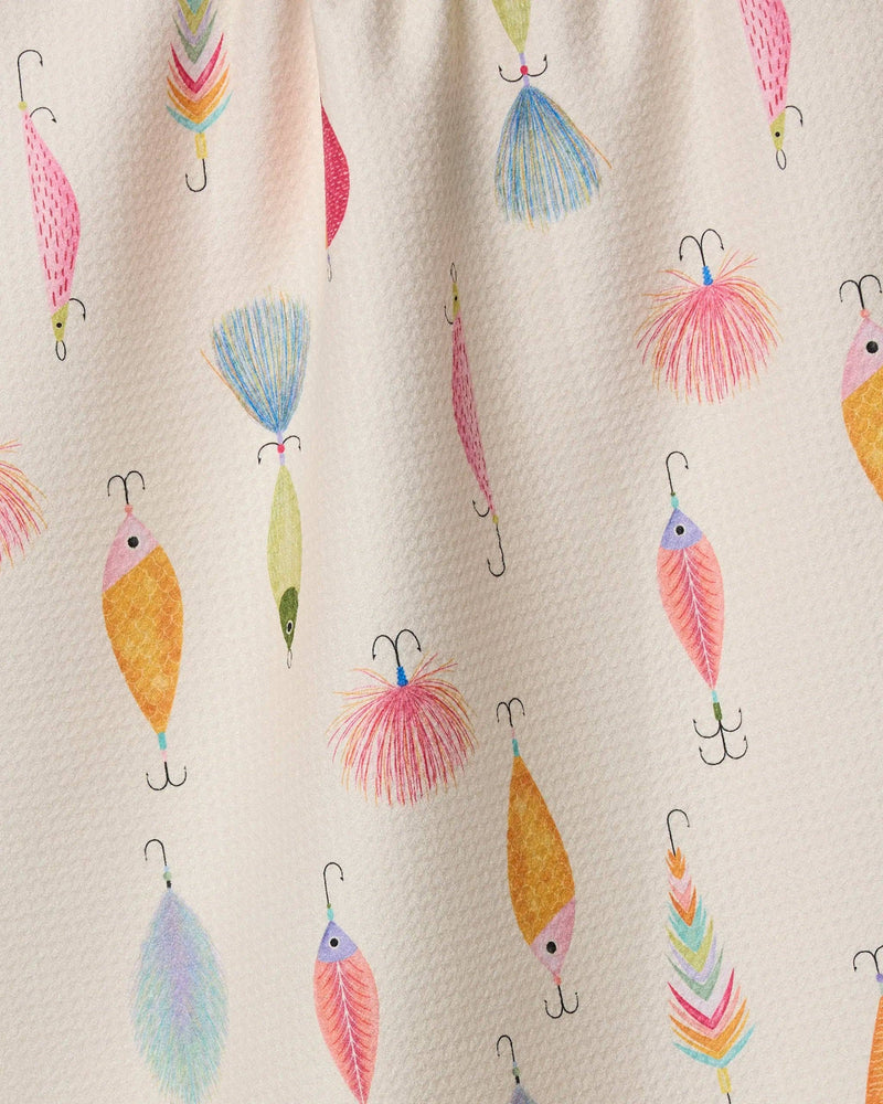Geometry - Fishing Lures Tea Towel