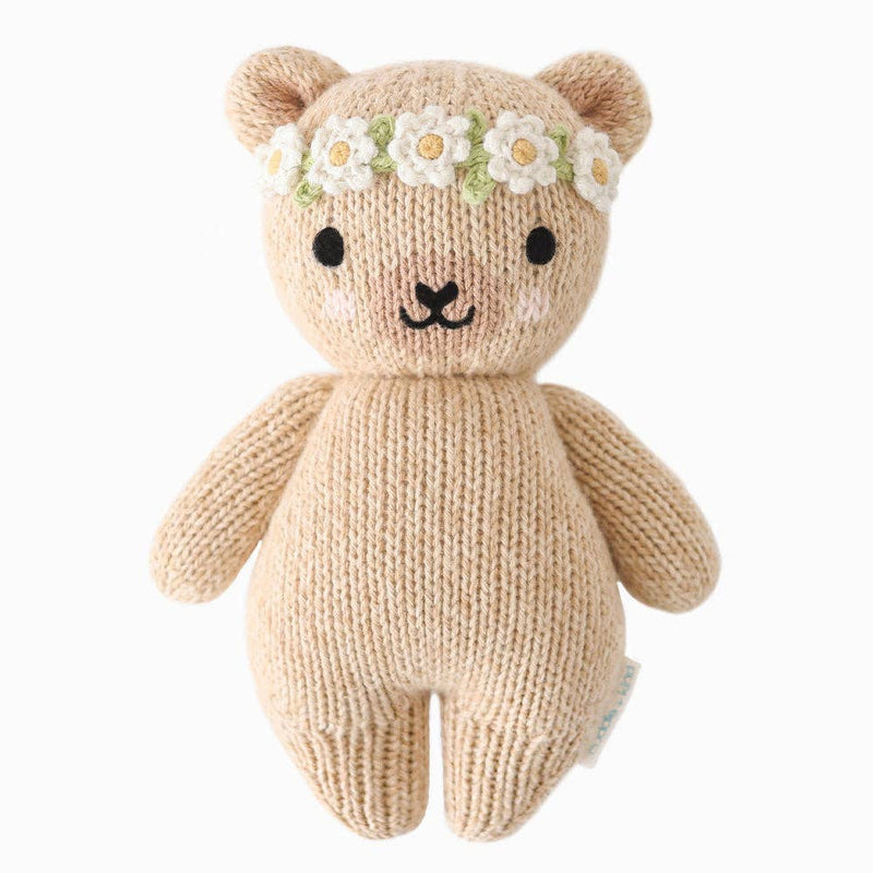 cuddle+kind - Baby honey bear (ivory floral)