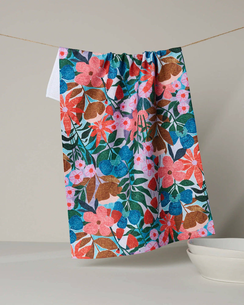 Geometry - Bloom Entangled Tea Towel