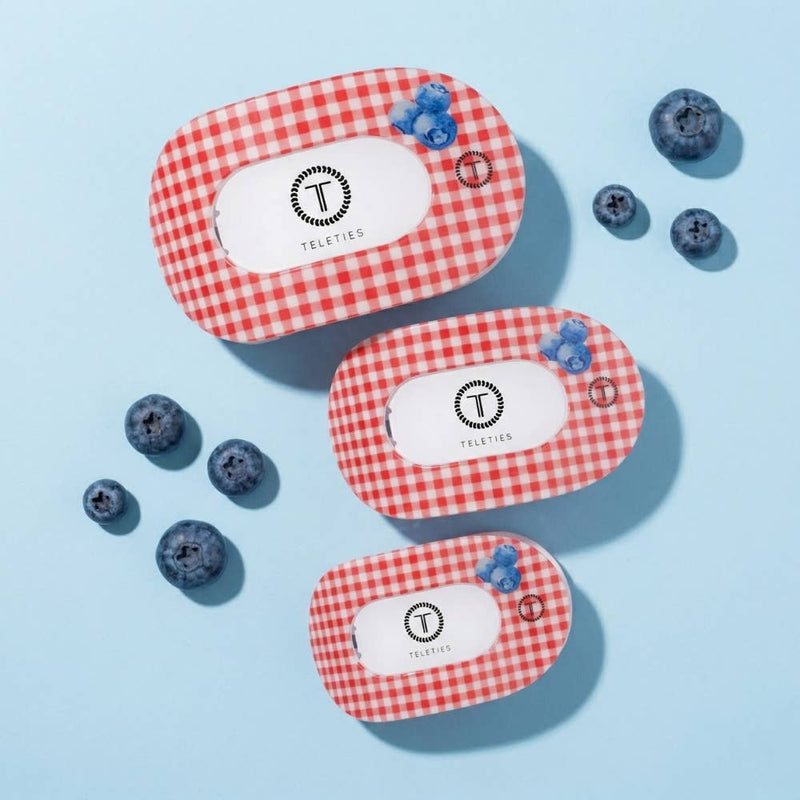 TELETIES - Flat Round Hair Clip | Medium | Blueberry Farms