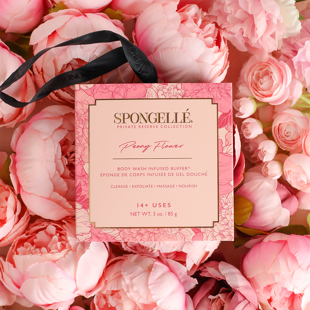 Spongellé - Peony Flower Boxed Flower 14+ | Mother's Day