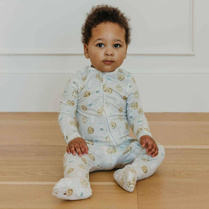 Copper Pearl - Zip-Up Footie Pajama - Chip