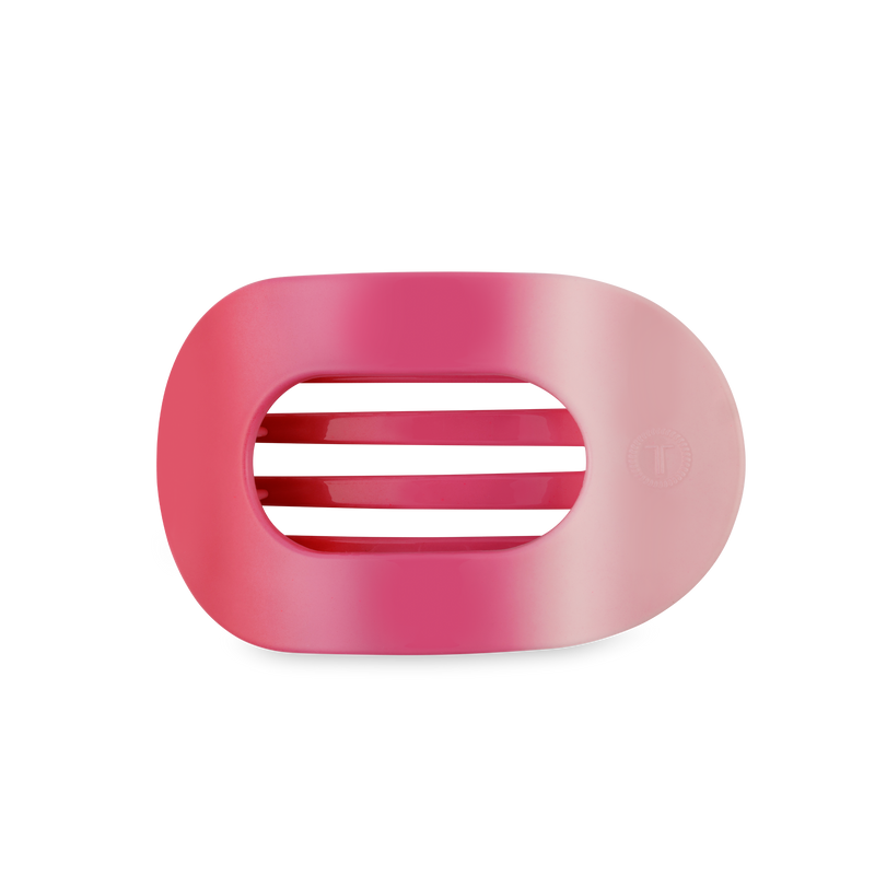 TELETIES - Flat Round Hair Clip | Medium | Kiss & Tell