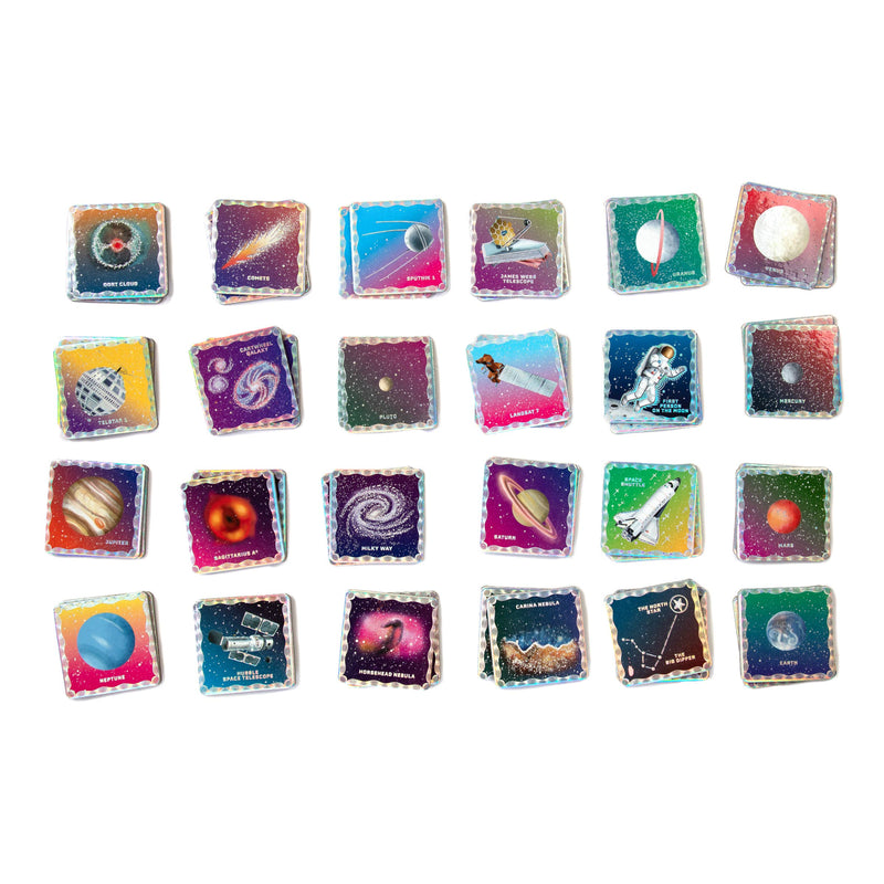 eeBoo - Space Shiny Memory & Matching Game