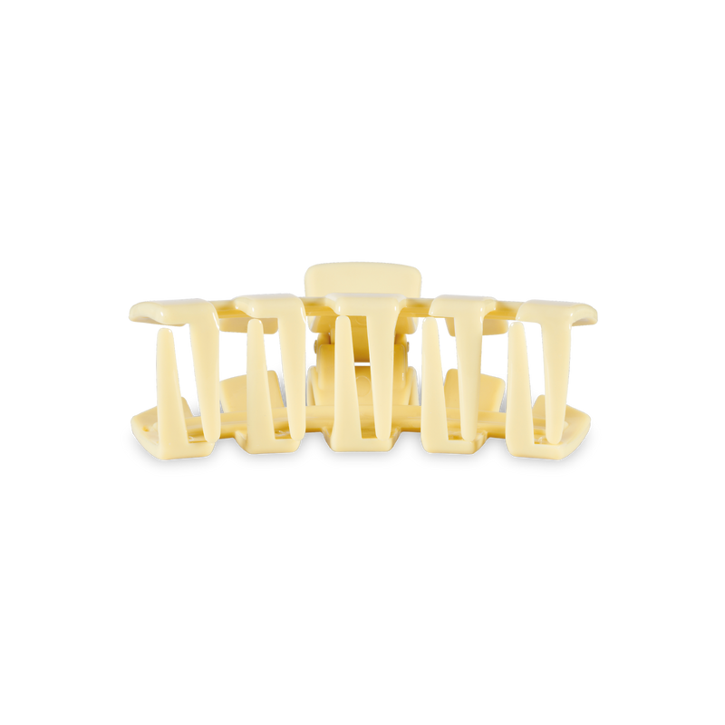 TELETIES - Classic Hair Clip | Small | Butter Yellow