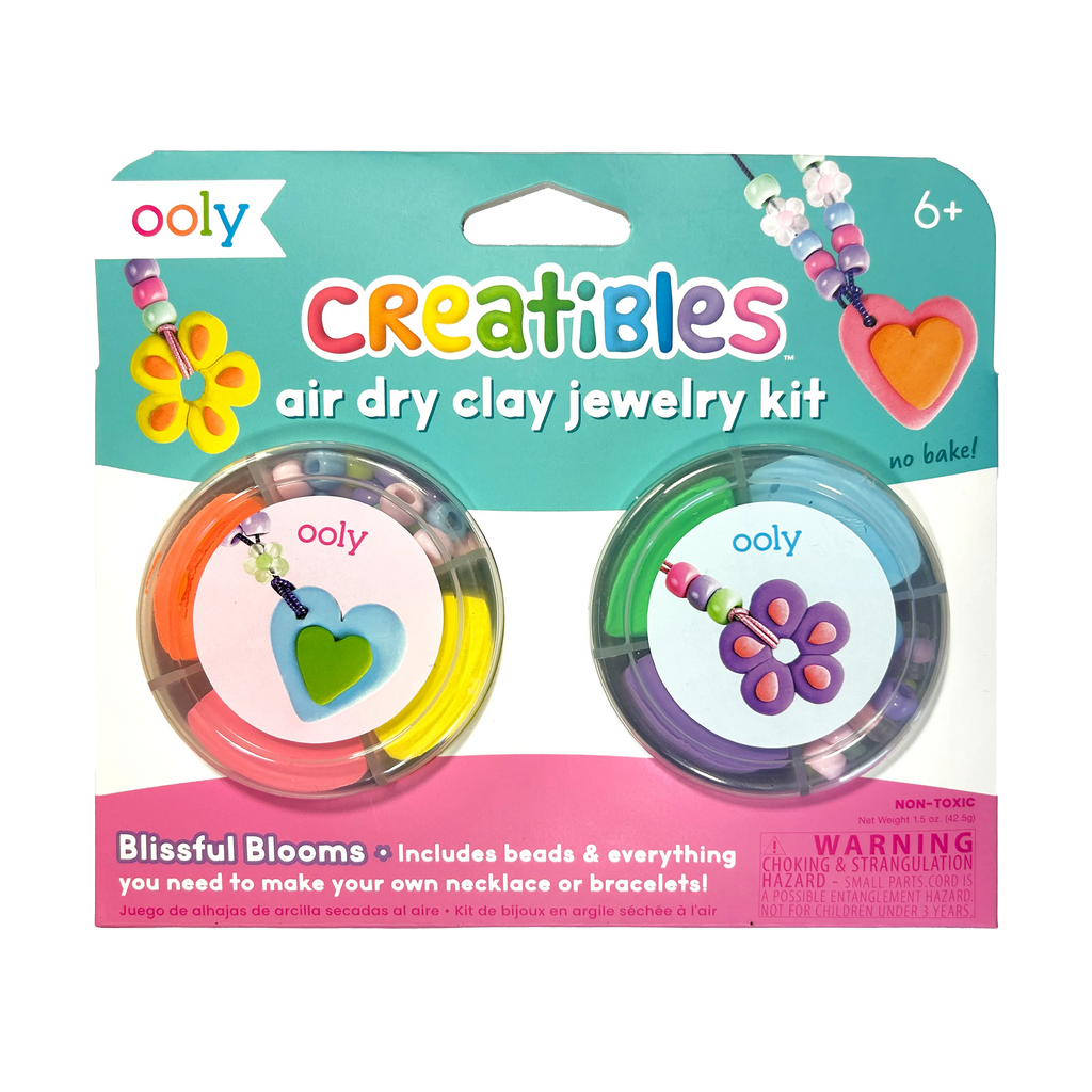 OOLY - Creatibles Air Dry Clay Jewelry Kit - Blissful Bloom