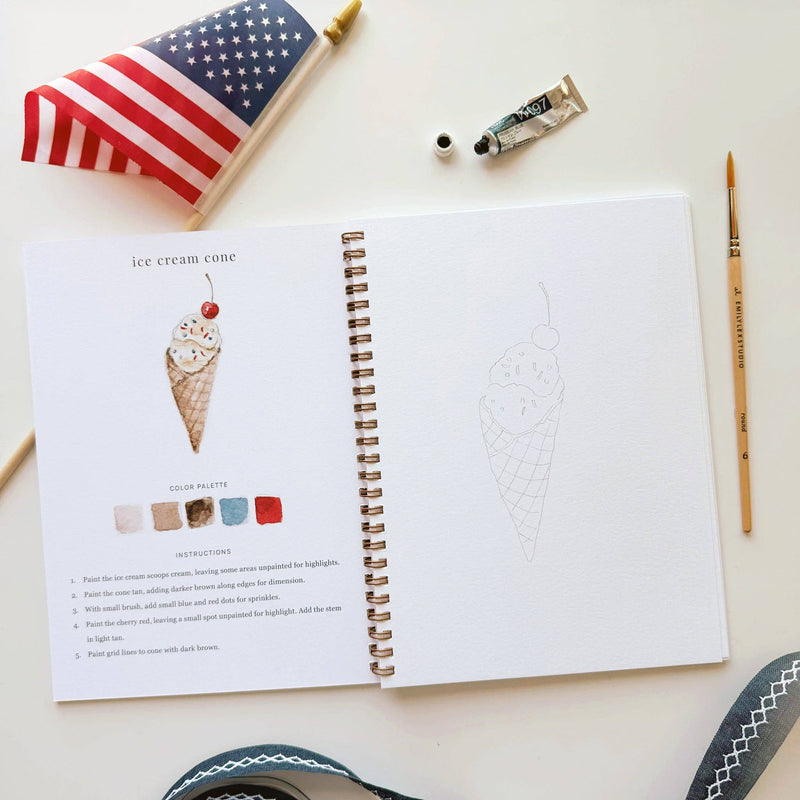 emily lex studio - Americana watercolor workbook