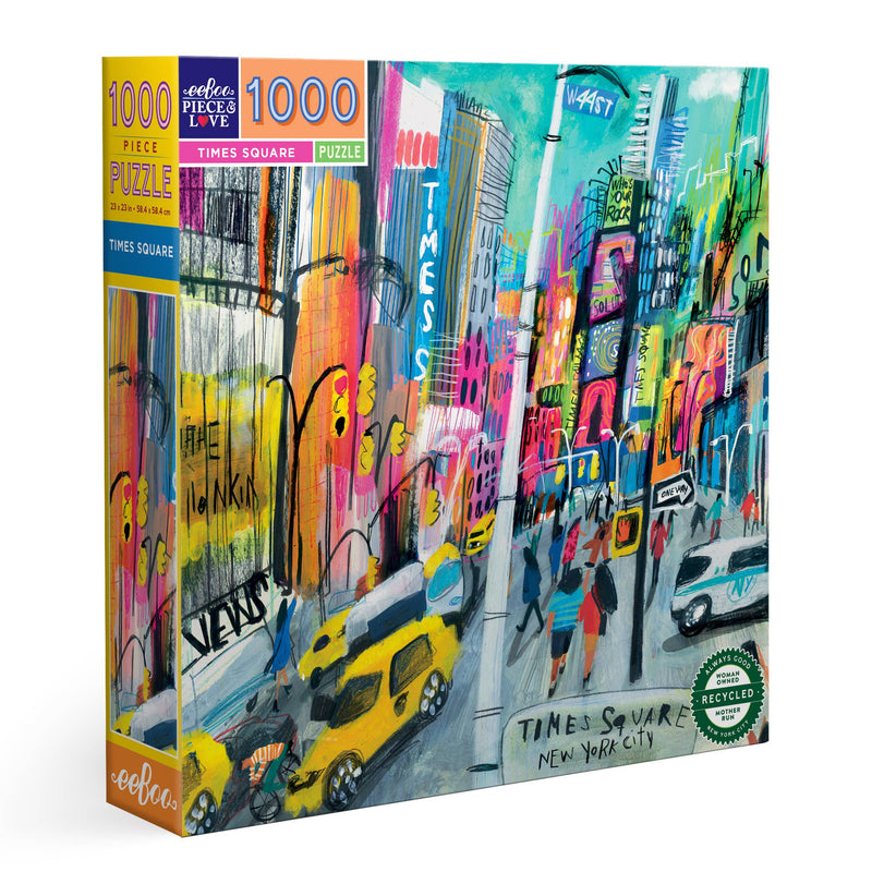 eeBoo - Times Square 1000 Piece Square Puzzle