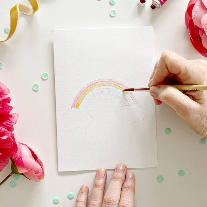 emily lex studio - Fairytale paintable watercolor notecard set