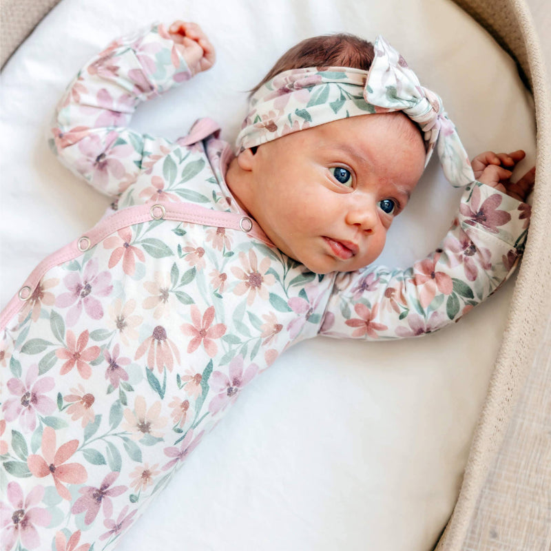 Copper Pearl - Newborn Knotted Gown - Natalie