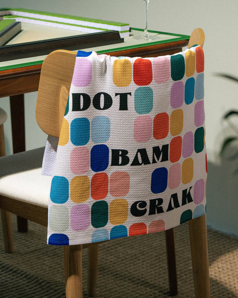 Geometry - Tile Talk Tea Towel - Mahjong