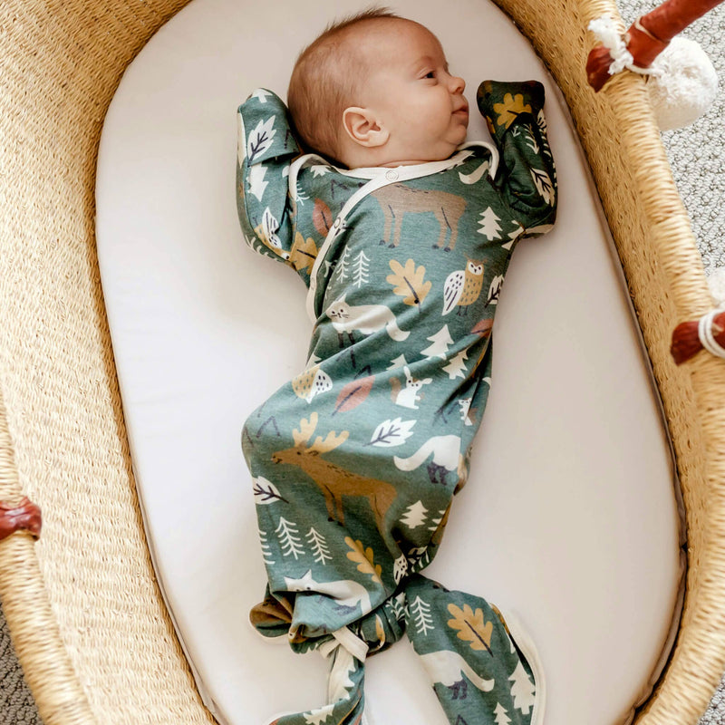 Copper Pearl - Newborn Knotted Gown - Atwood