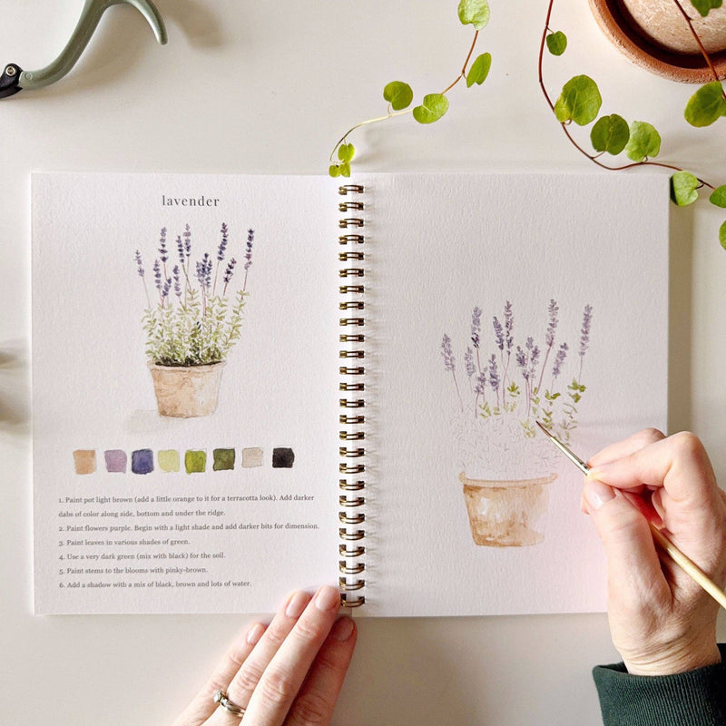 emily lex studio - Garden watercolor workbook