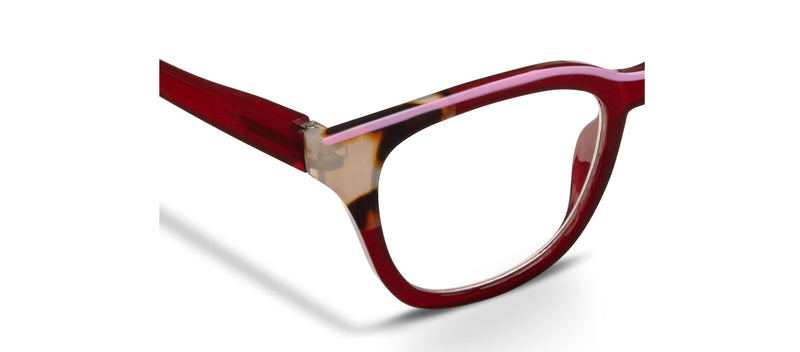 Peepers Readers - Ramona - Cherry/Chai Tortoise (Blue Light Focus)