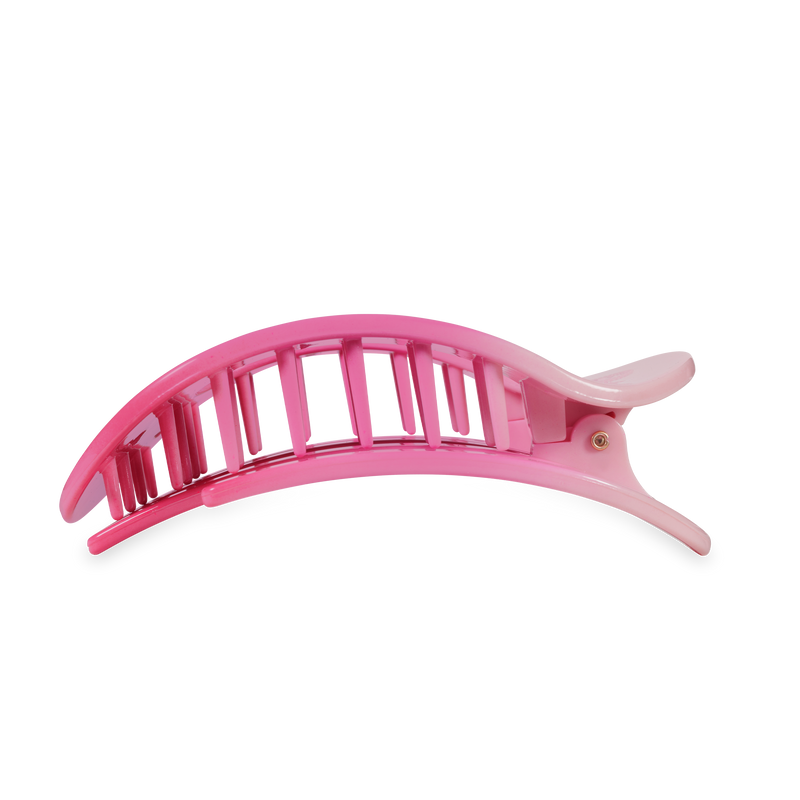 TELETIES - Flat Round Hair Clip | Large | Kiss & Tell
