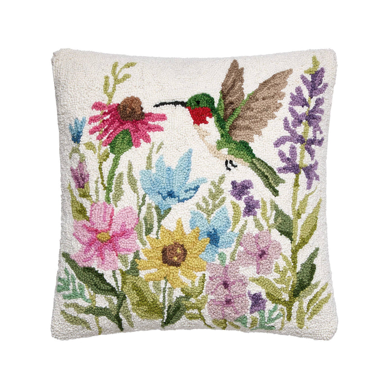 Peking Handicraft - Hummingbird Wildflower Hook Pillow