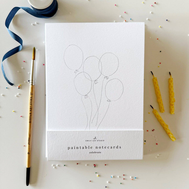 emily lex studio - Celebrate paintable notecards