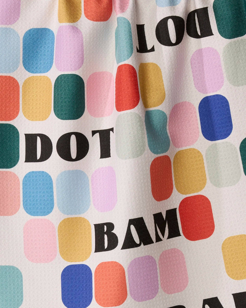 Geometry - Tile Talk Tea Towel - Mahjong