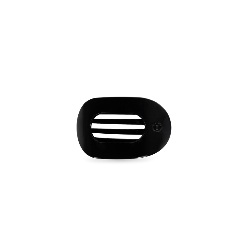 TELETIES - Jet Black | Tiny | Flat Round Clip