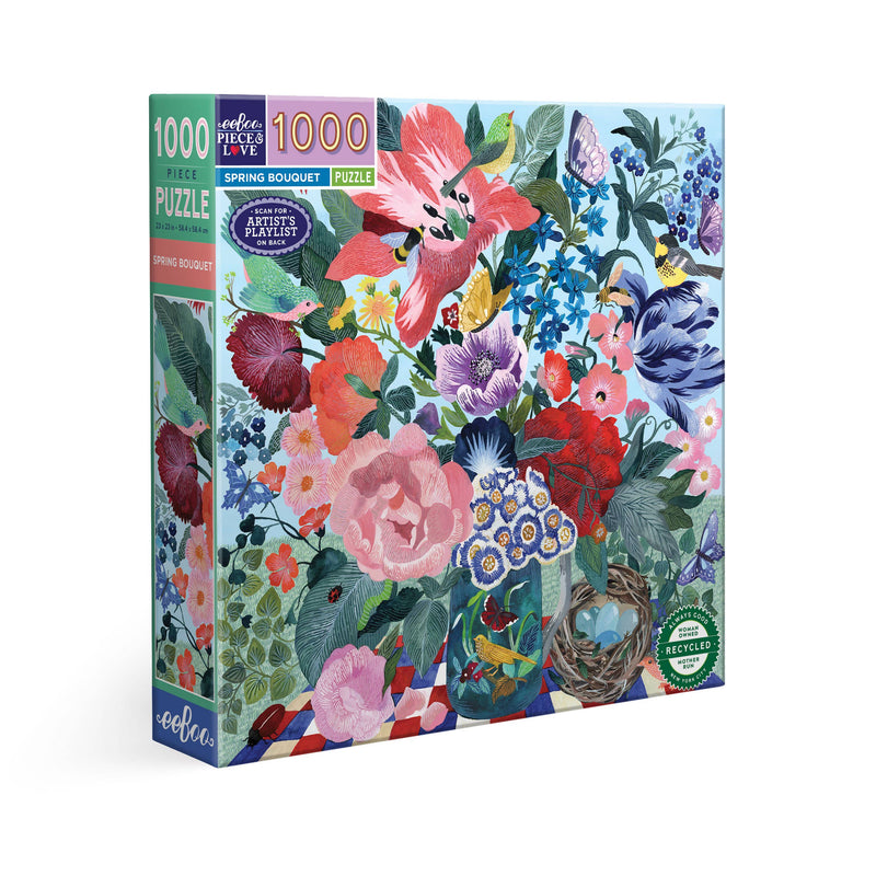 eeBoo - Spring Bouquet 1000 Piece Puzzle