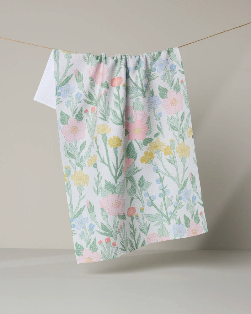 Geometry - Wildflowers in Bloom Tea Towel