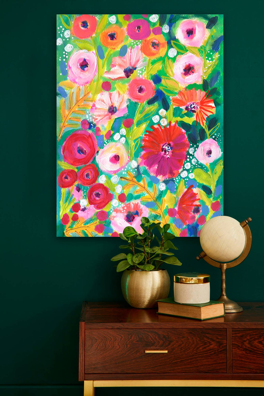 GreenBox Art - Water Garden Stretched Canvas